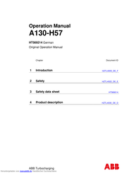 ABB A130-H57 Bedienungsanleitung