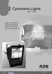 ADB Cyclorama ACP 1001 Bedienungsanleitung