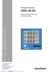 janitza UMG 96-S2 Handbuch