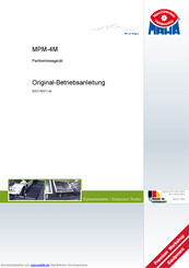 MAHA MPM-4M Originalbetriebsanleitung