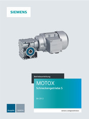 Siemens MOTOX S Betriebsanleitung