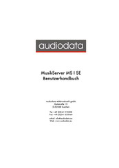 audiodata MusikServer MS II Benutzerhandbuch
