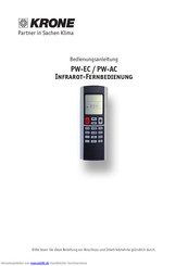 Krone PW-AC Bedienungsanleitung