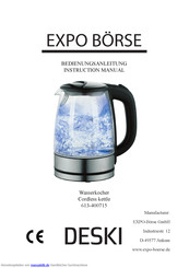 Expo Börse DESKI Bedienungsanleitung