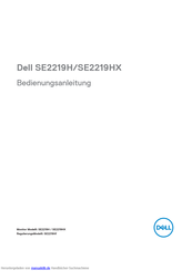 Dell SE2219H Bedienungsanleitung