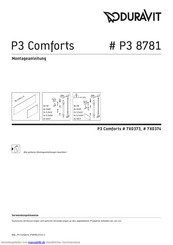 DURAVIT P3 Comforts Montageanleitung