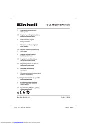 EINHELL TE-CL 18/2000 LiAC-Solo Originalbetriebsanleitung