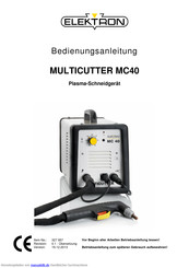 Elektron MULTICUTTER MC40 Bedienungsanleitung