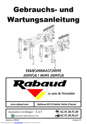 Rabaud JUNIOR Gebrauchs- Und Wartungsanleitung