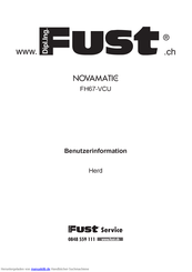 FUST NOVAMATIC FH67-VCU Benutzerinformation