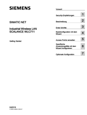 Siemens SIMATIC NET SCALANCE WLC711 Erste Schritte
