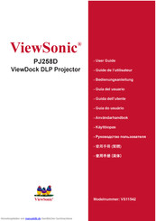 ViewSonic PJ258D Bedienungsanleitung