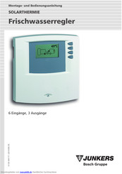 Junkers SOLARTHERMIE Bedienungsanleitung