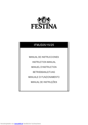 Festina IFMJS25 Betriebsanleitung