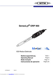 wtw SensoLyt ORP 900 Bedienungsanleitung