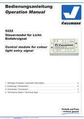 Viessmann 5222 Bedienungsanleitung