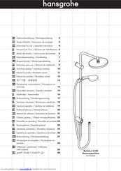 Hansgrohe MySelect S 220 Showerpipe Reno Gebrauchsanleitung, Montageanleitung