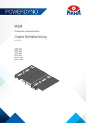 MAHA MSR 830 Originalbetriebsanleitung