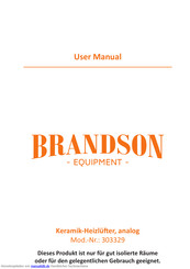 Brandson 303329 Benutzerhandbuch