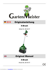 Garten Meister X-Brush Originalanleitung