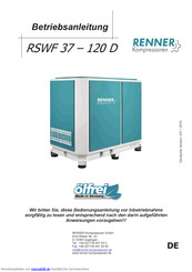 Renner Kompressoren RSWF 37-120 D Betriebsanleitung