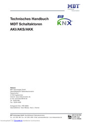 MDT AKS-1216.01 Technisches Handbuch