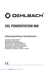 Oehlbach XXL Powerstation 909 Bedienungsanleitung