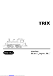 Trix MINITRIX  BR 98.7 Bedienungsanleitung