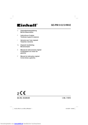 EINHELL GC-PM 51/2 S HW-E Originalbetriebsanleitung