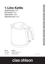 Clas Ohlson WK8237NSY Bedienungsanleitung