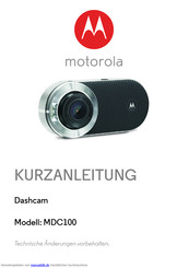 Motorola MDC100 Kurzanleitung