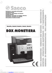 Saeco BOX MONETIERA Gebrauch Und Wartung