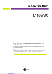 LG L196WSQ Benutzerhandbuch