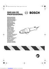 Bosch GHG 600 CE Professional Bedienungsanleitung