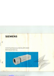Siemens SICOLOR C820 Betriebsanleitung