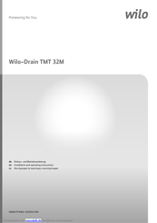 Wilo Drain TMT 32M Einbau- Und Betriebsanleitung