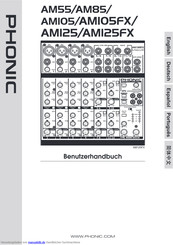 Phonic AM105FX Benutzerhandbuch