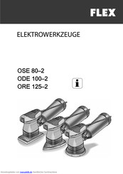 Flex OSE 80-2 Originalbetriebsanleitung