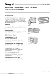 Swegon COMPACT Air Installationsanleitung