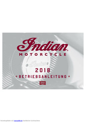 Indian Motorcycle Chief Vintage 2018 Betriebsanleitung