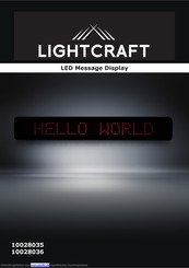 Lightcraft 10028036 Anschluss- Und Anwendungshinweise