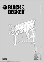 Black & Decker KD70 Bedienungsanleitung