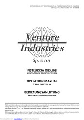 Venture Industries AFK Serie Bedienungsanleitung