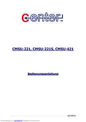 Center CMSU-421 Bedienungsanleitung