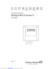 Endress+Hauser Minilog B RDL10 Version II Bedienungsanleitung