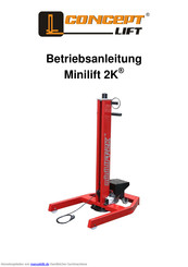 Concept Minilift 2K Betriebsanleitung