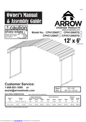 Arrow Storage Products CPH120607 Pflege- & Montageanleitung