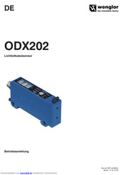 Wenglor ODX202 Betriebsanleitung