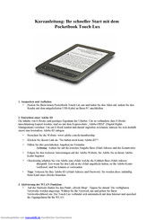 Pocketbook Touch Lux Kurzanleitung