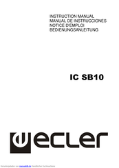 Ecler IC SB10 Bedienungsanleitung